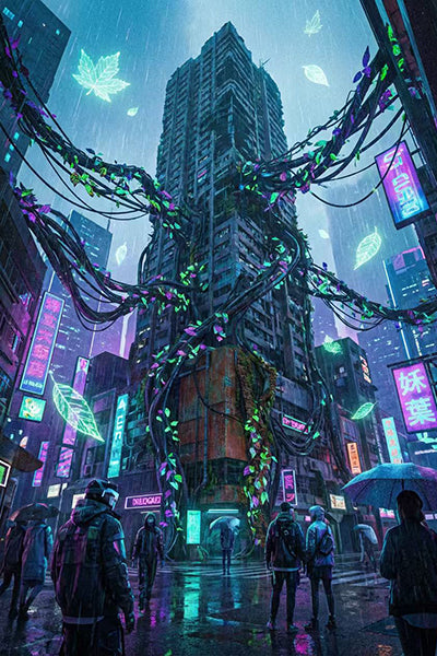 Crafting a Cyberpunk Dreamscape: How AI Helps Bring Surreal Visions to Life