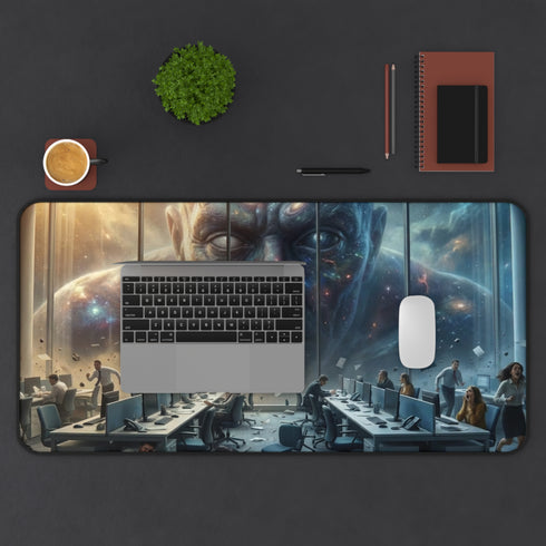 Cosmic Giant Overlooking Office Desk Mat | Desk Mat