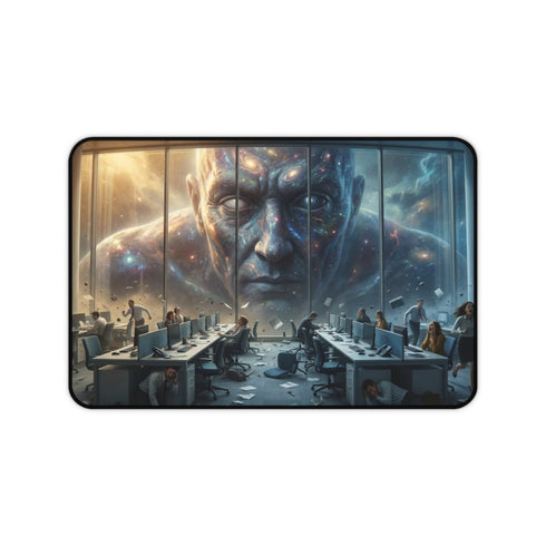 Cosmic Giant Overlooking Office Desk Mat | Desk Mat