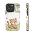 Cute Baby Leopard Playing with Yarn Tough Phone Case | Nursery Animal Phone Cover