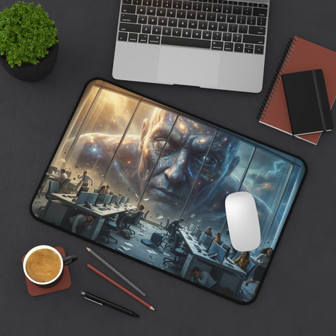Cosmic Giant Overlooking Office Desk Mat | Desk Mat