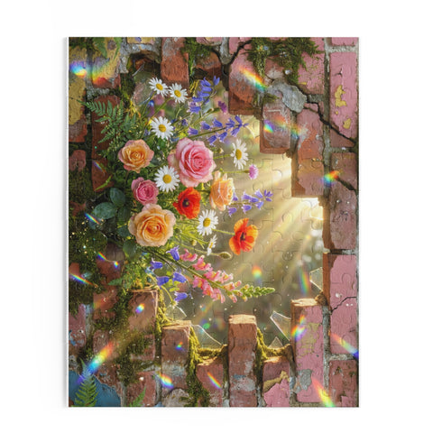 Floral Brick Wall Bouquet Puzzle