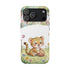 Cute Baby Leopard Playing with Yarn Tough Phone Case | Nursery Animal Phone Cover