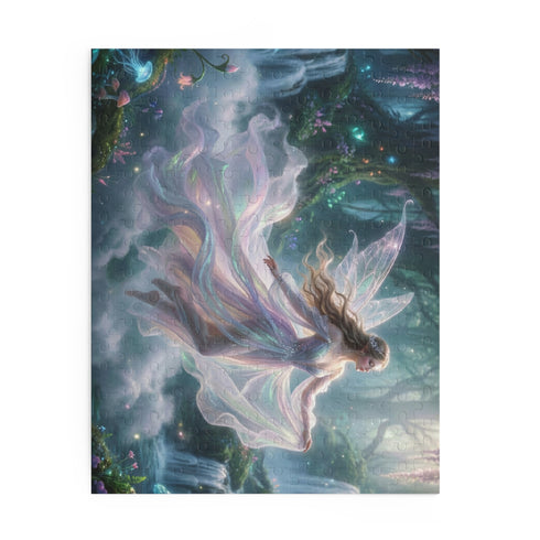 Ethereal Fairy in Moonlit Forest Puzzle