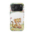 Cute Baby Leopard Playing with Yarn Tough Phone Case | Nursery Animal Phone Cover