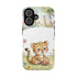 Cute Baby Leopard Playing with Yarn Tough Phone Case | Nursery Animal Phone Cover