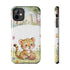 Cute Baby Leopard Playing with Yarn Tough Phone Case | Nursery Animal Phone Cover