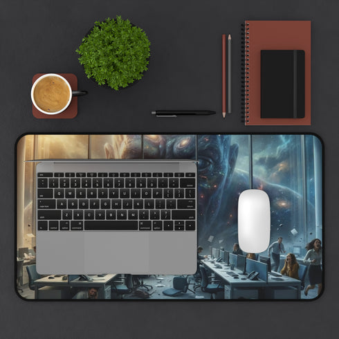 Cosmic Giant Overlooking Office Desk Mat | Desk Mat