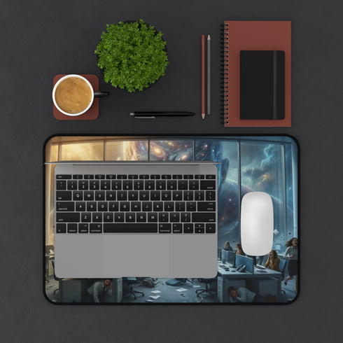 Cosmic Giant Overlooking Office Desk Mat | Desk Mat