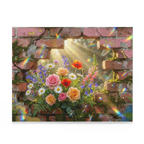 Floral Brick Wall Bouquet Puzzle