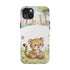 Cute Baby Leopard Playing with Yarn Tough Phone Case | Nursery Animal Phone Cover