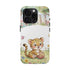 Cute Baby Leopard Playing with Yarn Tough Phone Case | Nursery Animal Phone Cover