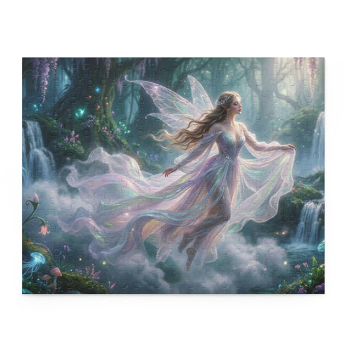 Ethereal Fairy in Moonlit Forest Puzzle