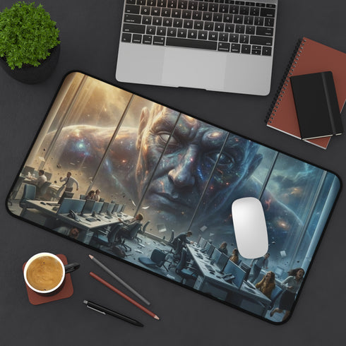 Cosmic Giant Overlooking Office Desk Mat | Desk Mat