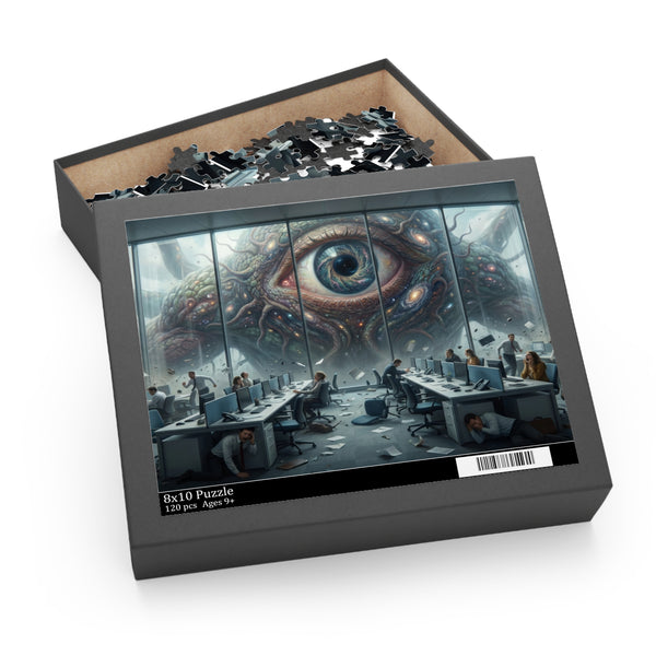 Giant Cosmic Eye Over Office Puzzle